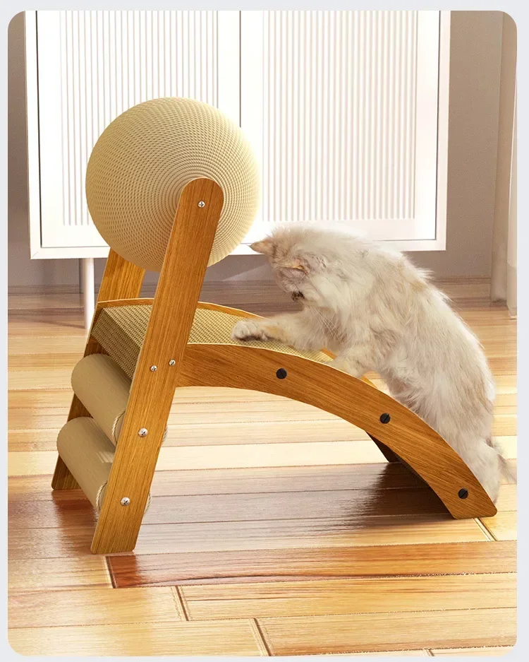 

A Cardboard Cat Scratcher Accessories Scratching Ball Training Supplies Scratching Post Toys Furniture Articles For Cat Sisal R