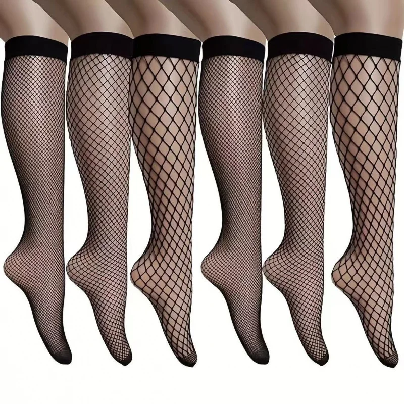 

Fishnet Stockings Calf Socks South Korea Fishnet Stockings Middle Tube Fishnet Stockings Harajuku Short Fishnet Socks Japanese S