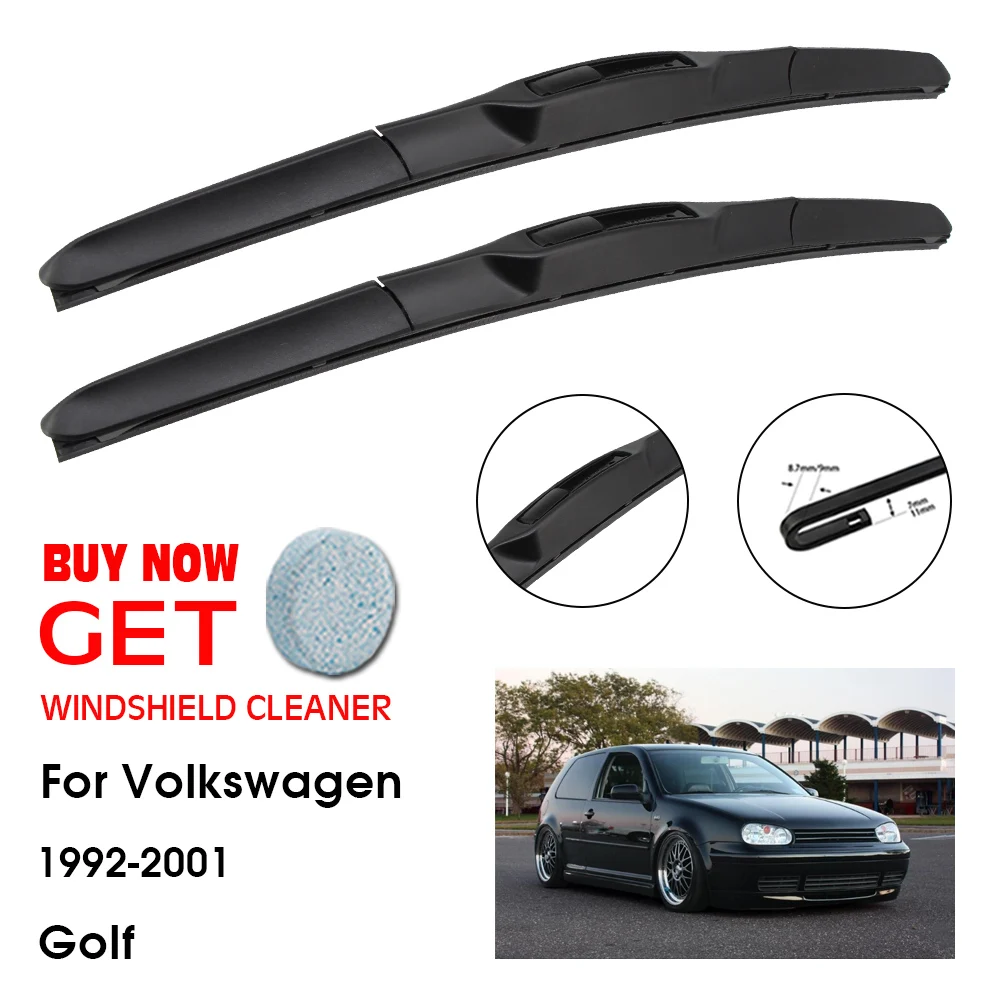 

Car Wiper Blade For VW Volkswagen Golf 21"+19" 1992-2001 Front Window Washer Windscreen Windshield Wipers Blades Accessories