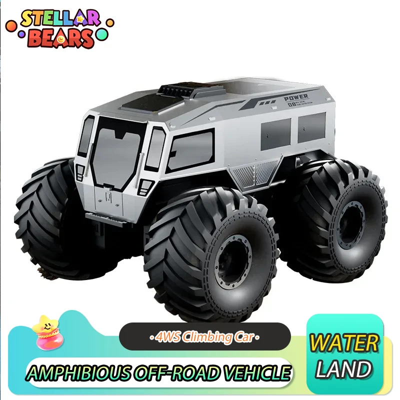 

JJRC All Terrain Off-Road Vehicle 2.4G 4WD RC Amphibious Car Boy Toy Water Land Dual Mode Amphibious Remote Control Climbing Car