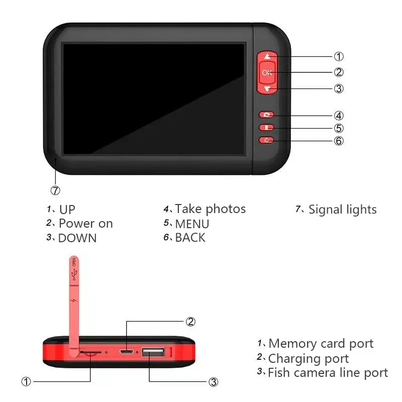 Stable High-Definition Fishing Camera with IP67 Waterproof Level and 1080P Resolution Great for Underwater Fish Monitoring