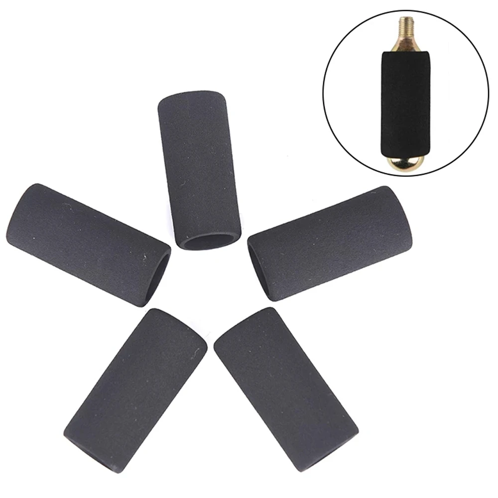 Black Bicycle Accessories Cycling Bicycle CO2 Cartridge Cartridge Sponge Cover for 16g CO2 Inflator Bike Pump Cover Protection