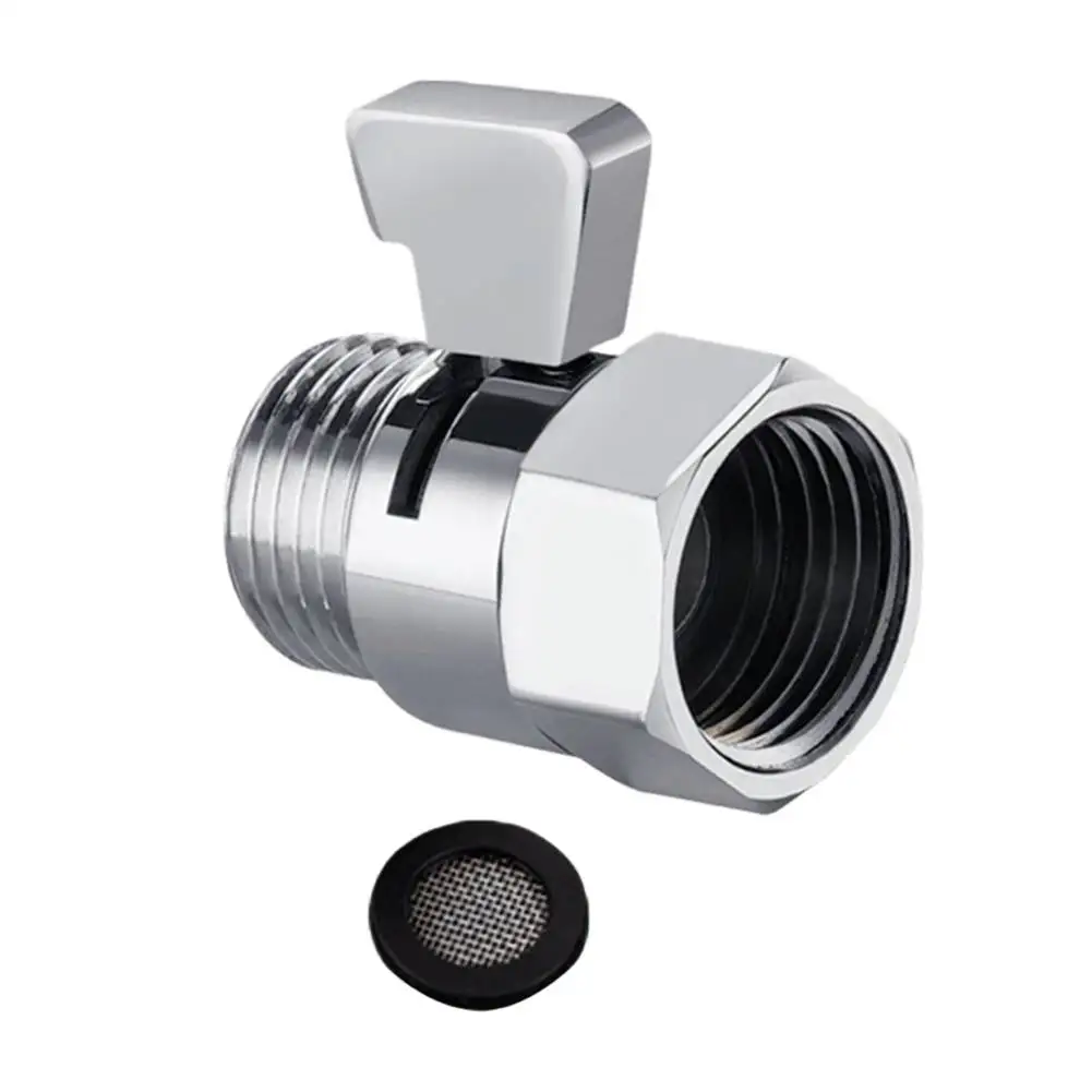 

Bathroom Water Control Brass Shower Head Valve Easy Installation Robust Brass Construction Bathroom Water Flow Control