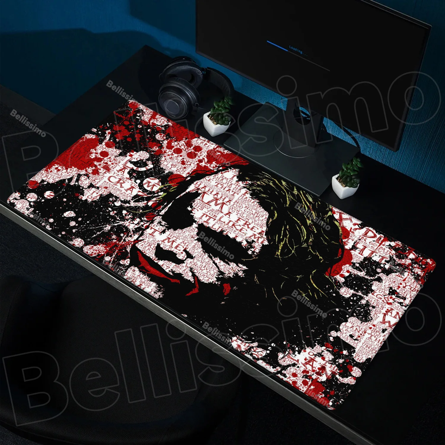 

Natural Rubber Mousepad HD Printing J-jokers Computer Gamers Locking Edge Non-slip Mouse Pad For XXL90x40cm Keyboard PC Desk Pad