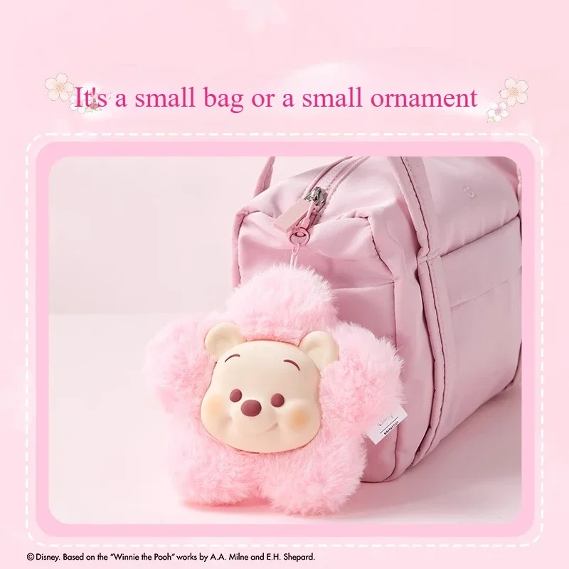 

Disney Cute Spring Bear Bag Charm Sakura Season Winnie the Pooh Vinyl Cartoon Gift Keychain