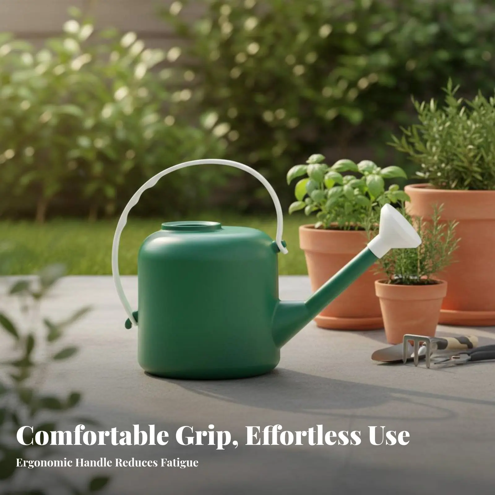 Long Spout Watering Can Large Capacity Plastic Garden Waterer Plastic Garden Water Can Lightweight Plant Watering Jug for Indoor view 5