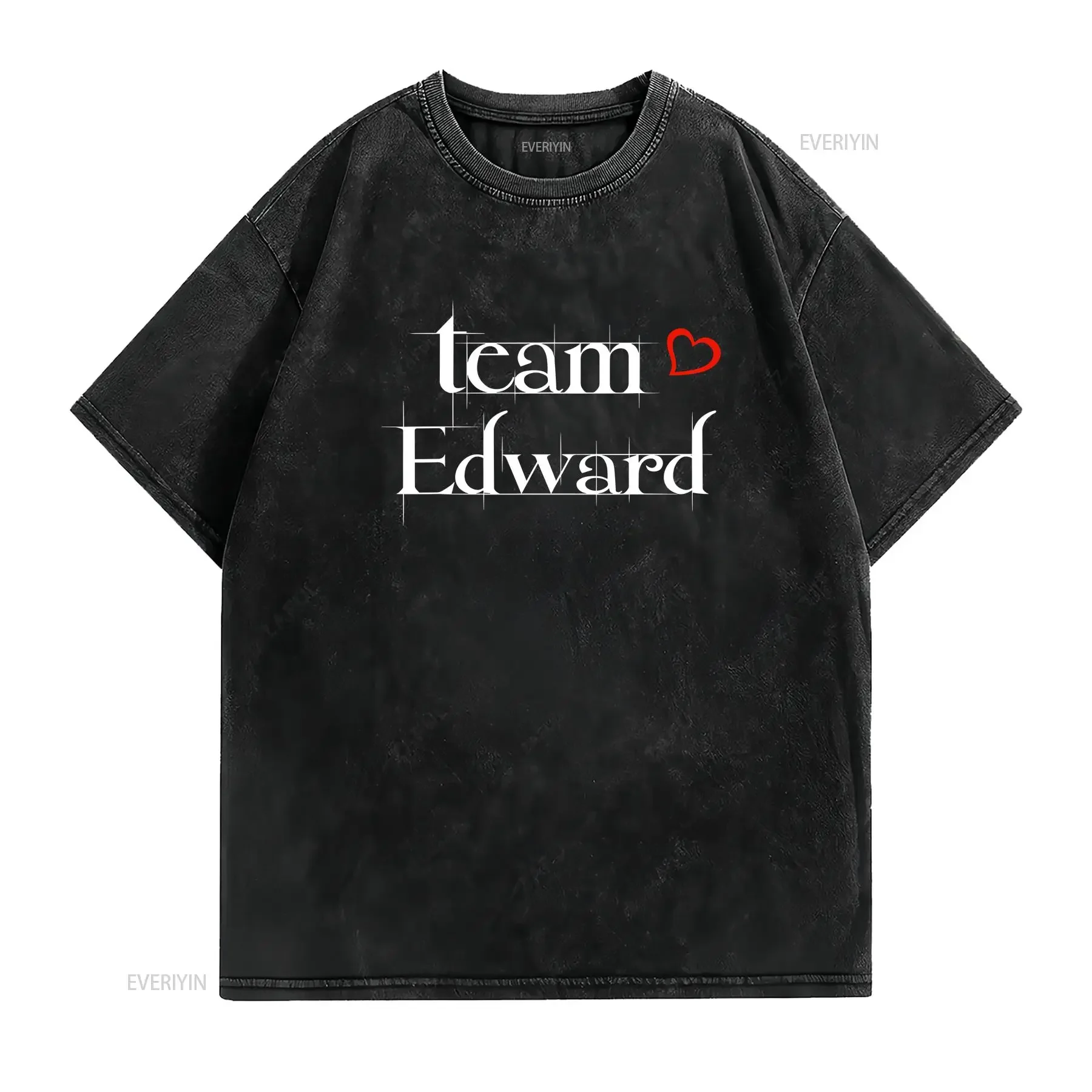 تي شيرت Team Edward Forks Washington La Push Baby تي شيرت عتيق مصمم ملابس أنيقة كاجوال ممتدة قليلاً #2