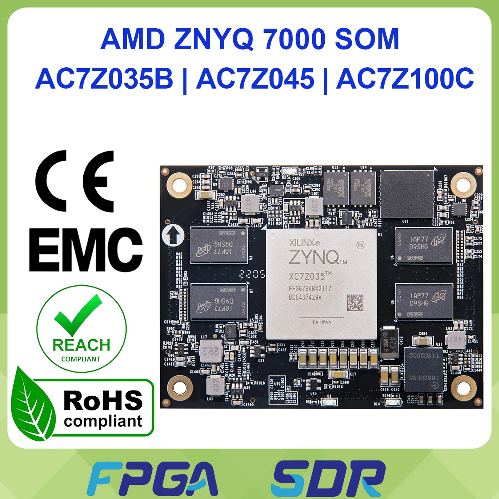 ALINX AC7Z035B AC7Z045 AC7Z100C FPGA System on Module AMD ZYNQ 7000 SoC XC7Z035 XC7Z045 XC7Z100