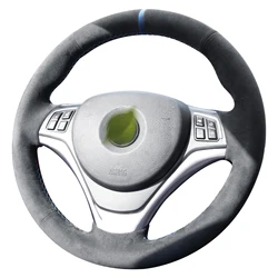 Alfanxi Hand Stitch Alcantara Steering Wheel Cover Compatible with BMW M3 E90 E92 E93 2008 - 2013