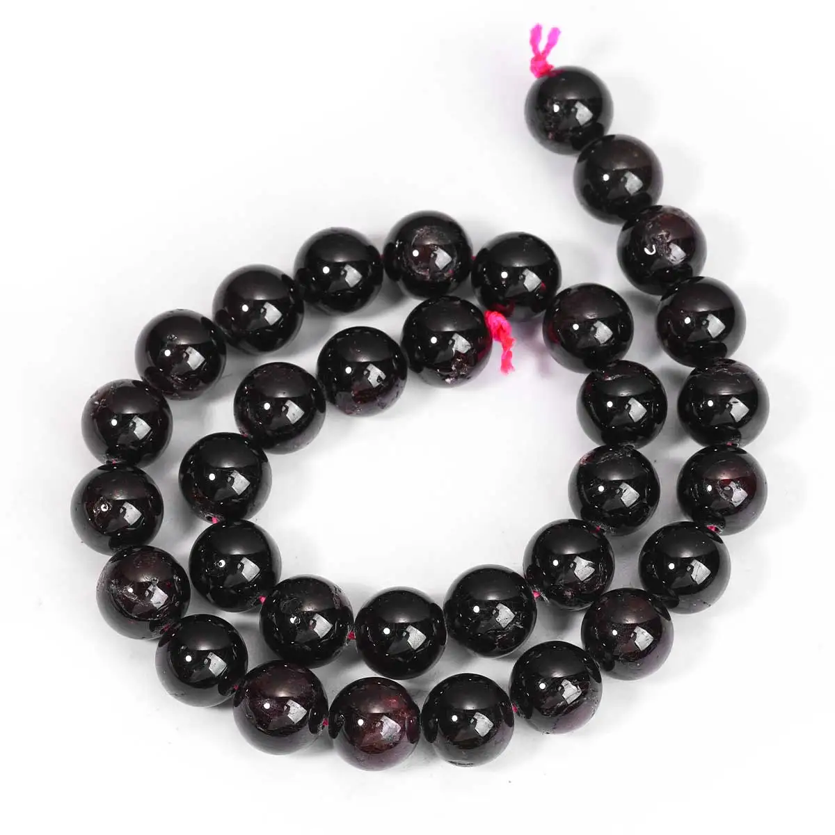 AAA Natürlicher Edelstein, natürliche dunkelrote Granatperlen, runde lose Steinperlen für die Schmuckherstellung, DIY-Armband, Halskette, Zubehör – Detail 5