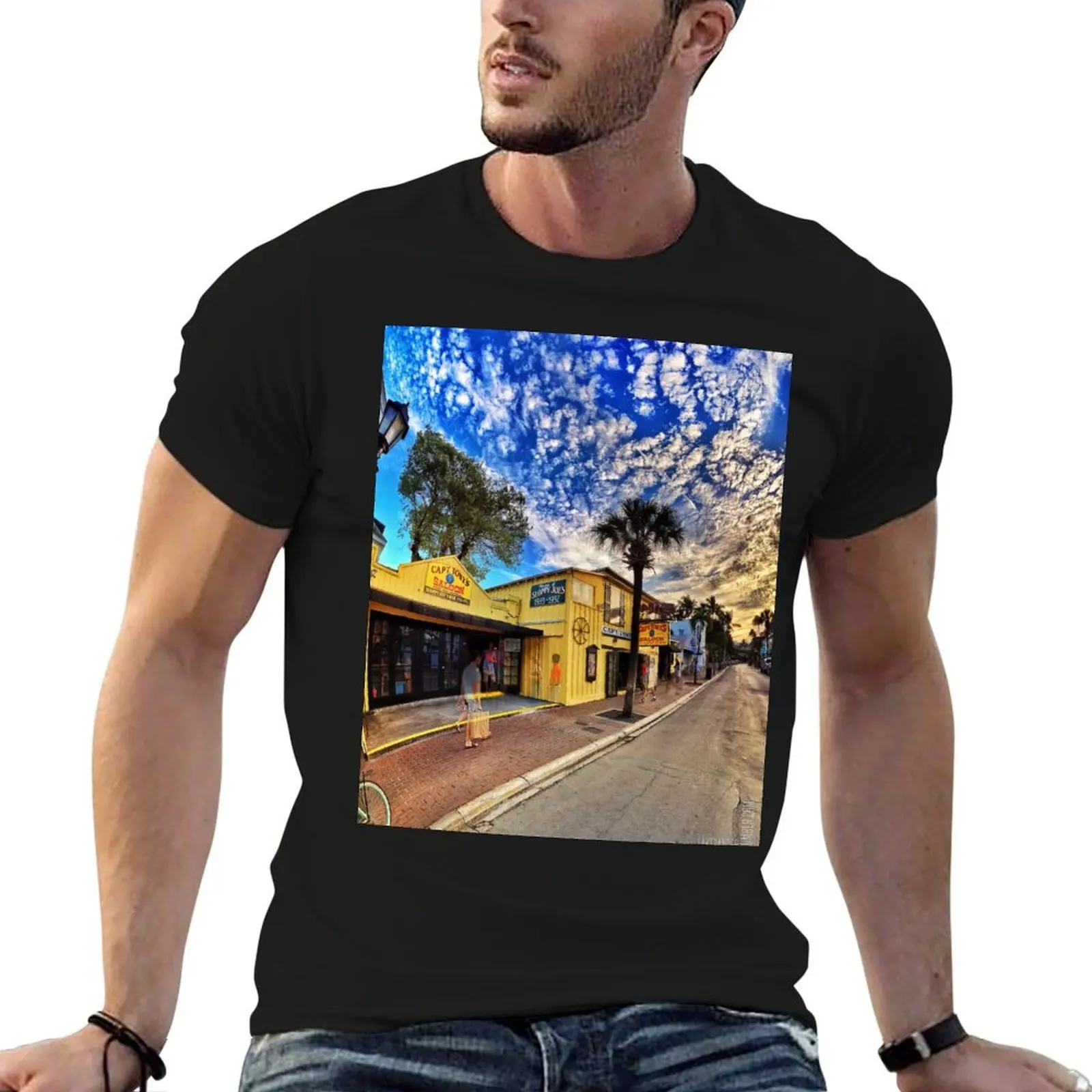 

Captain Tony's Saloon of Key West FL T-Shirt t shirts cotton 100% t shirt men 100% cotton luxury brand T-Shirt