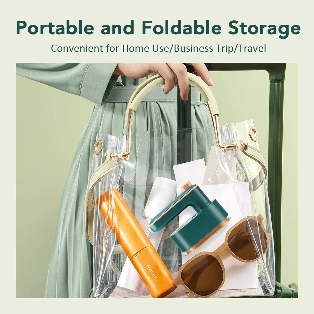 مكواة بخار دوارة صغيرة محمولة باليد رطبة وجافة مزدوجة مولد بخار ساخن مُبخّر ملابس محمول المنزل السفر معلقة الكي