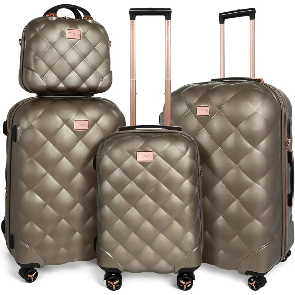 

Expandable Hardshell Spinner Luggage Set with TSA Lock and Durable Exterior