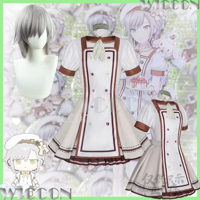 

pjsk Game Project Sekai Colorful Stage Feat Cosplay Hinomori Shiho Cute Lolita Maid Girls Women Lovely Wigs Carnival Customized