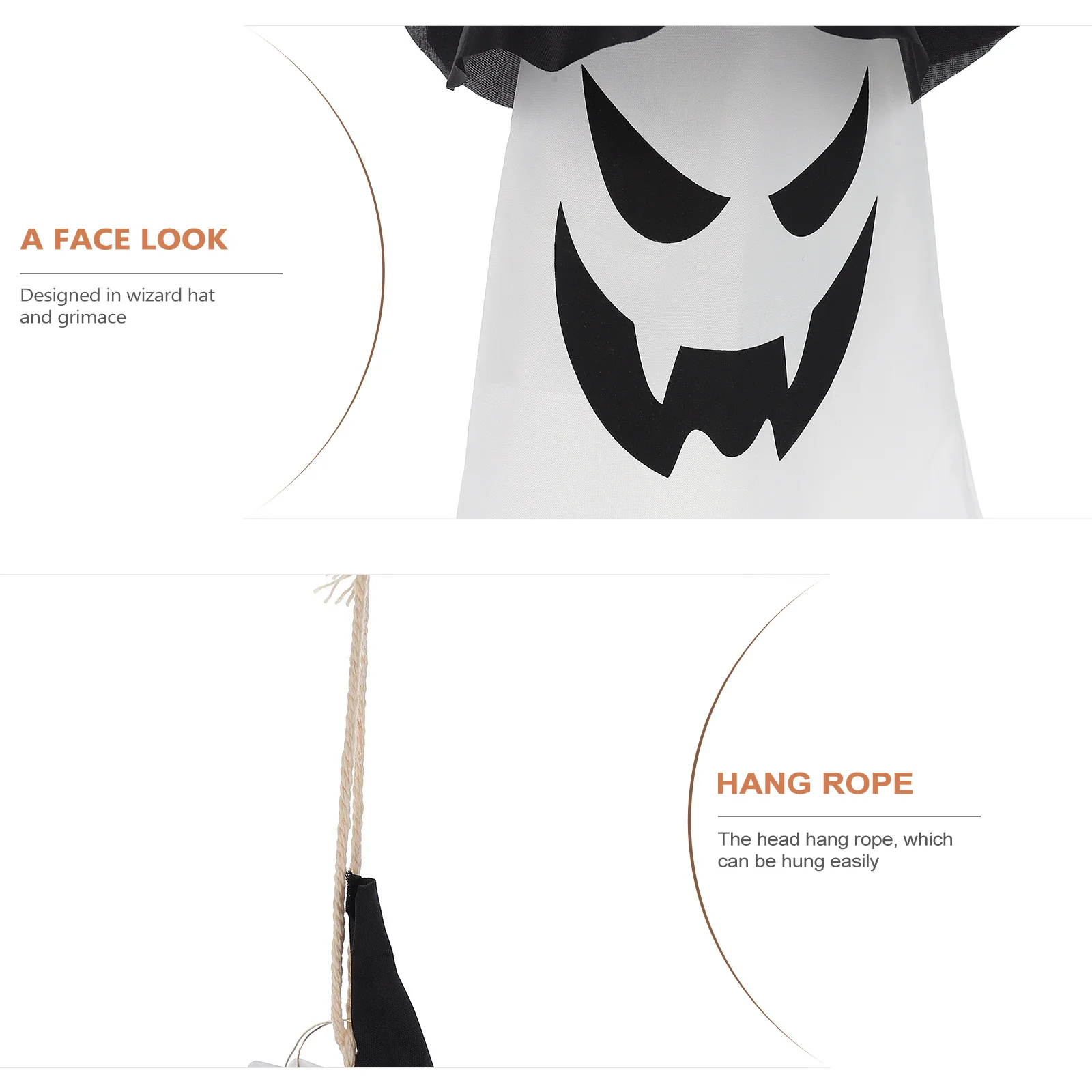 

2Pcs Halloween Hanging Lights Grimace Wizard Hat Lantern Ghost Festival Home Room Decor Lamp Ornament Halloween Lantern