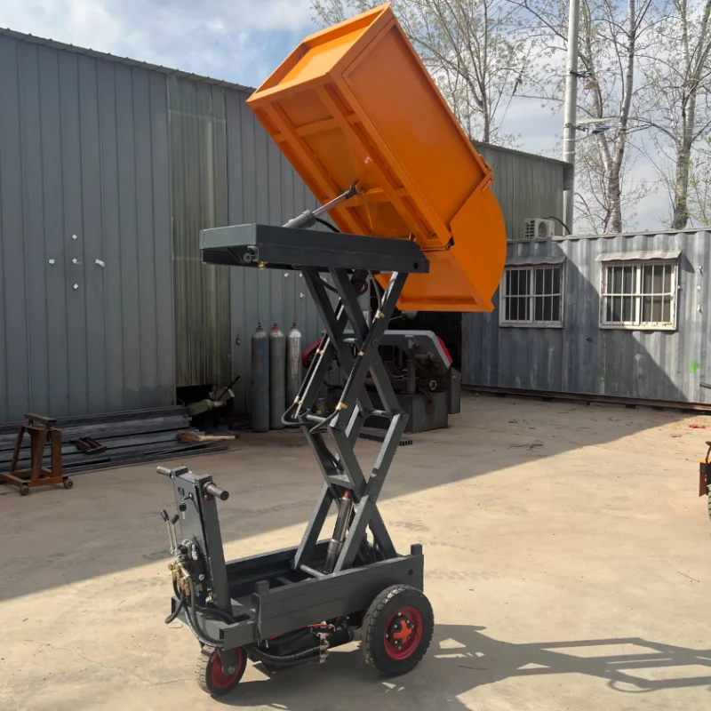 Portable Self Loading Trolley 400Kg Max Load Full Enclosed Steel Build Compact Layout For Workshop Material Moving Storage Using