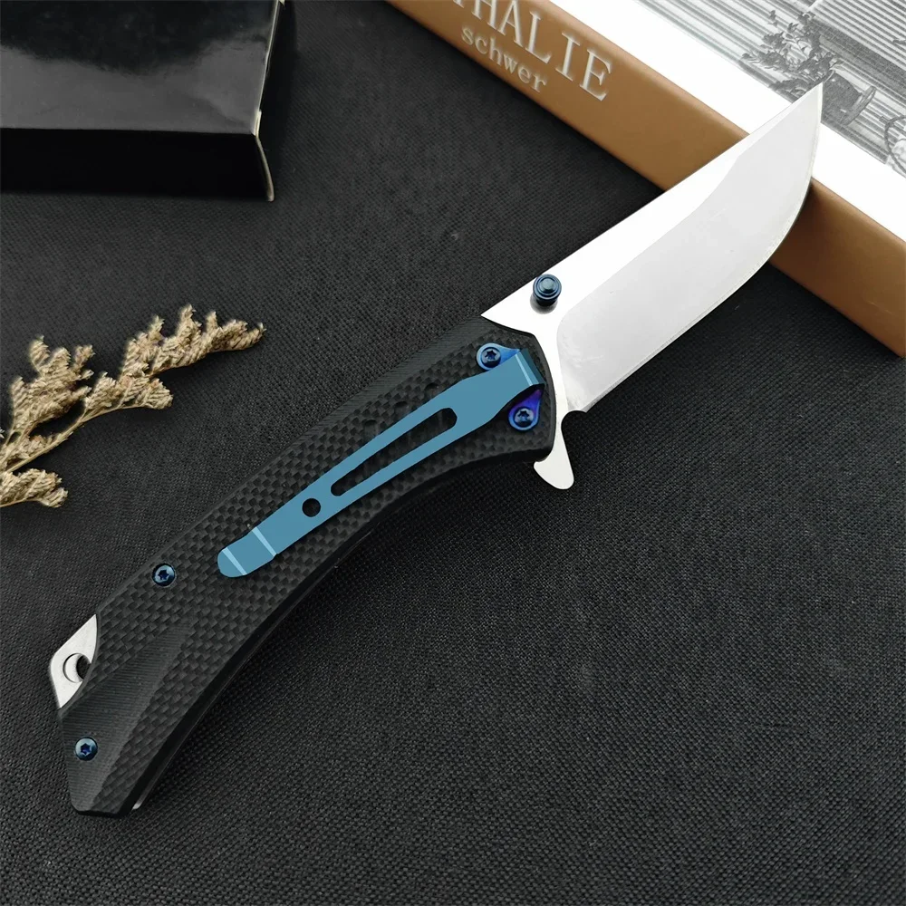 NEW CM102 Folding Pocket Knife D2 Blade G10 Handle High Quality Outdoor EDC Survival Camping Hunting Cutting Tools Men‘s Gift