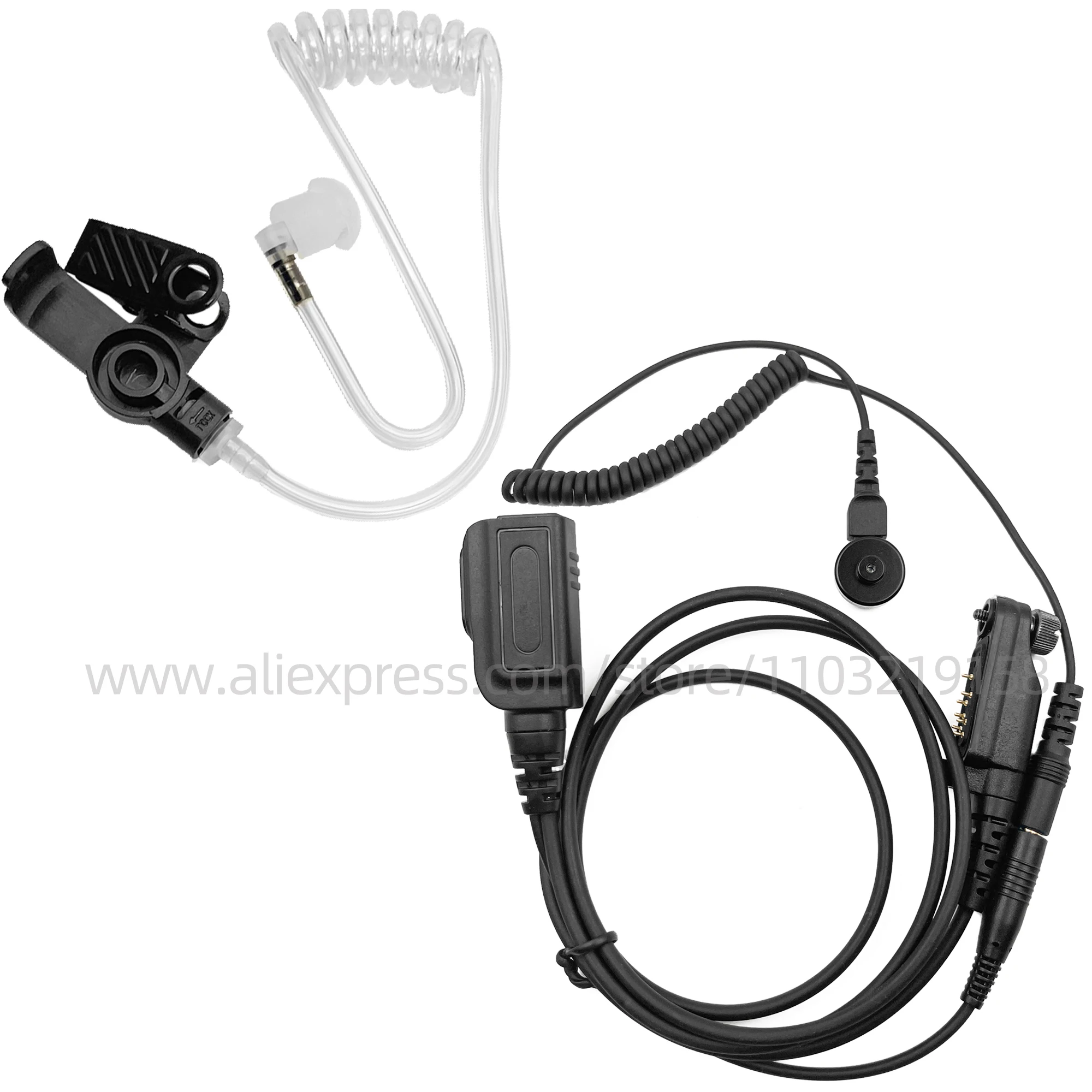 Auriculares de tubo acústico de aire para walkie-talkie HYT Hytera, PD600, PD602, PD605, PD662, PD665, PD680, PD682, PD685, X1p, X1e