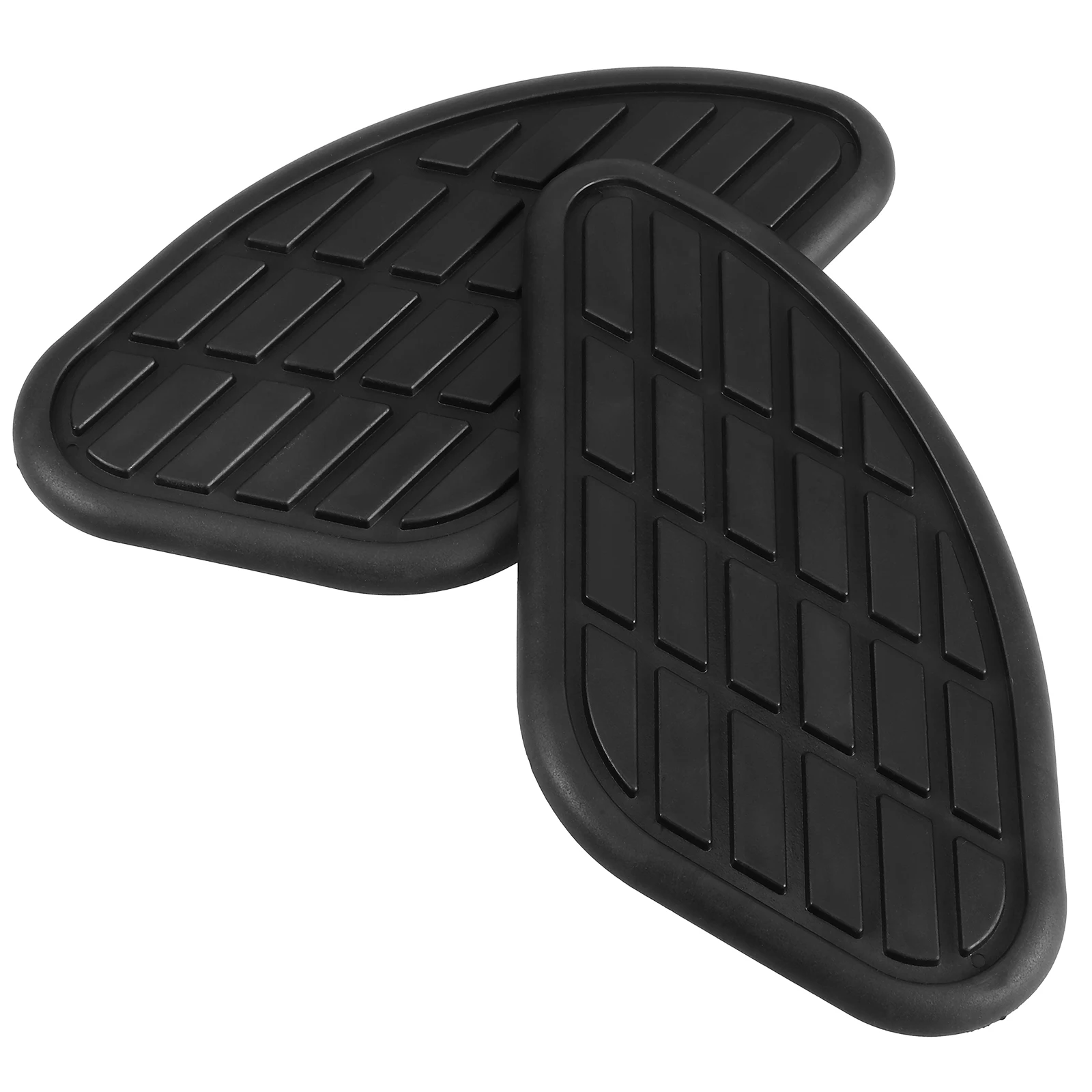 

Retro Motorcycle Fuel Tank Sticker Black Non Slip Pad Protector Easy Install Universal Fit Gas Tank Grips Decal