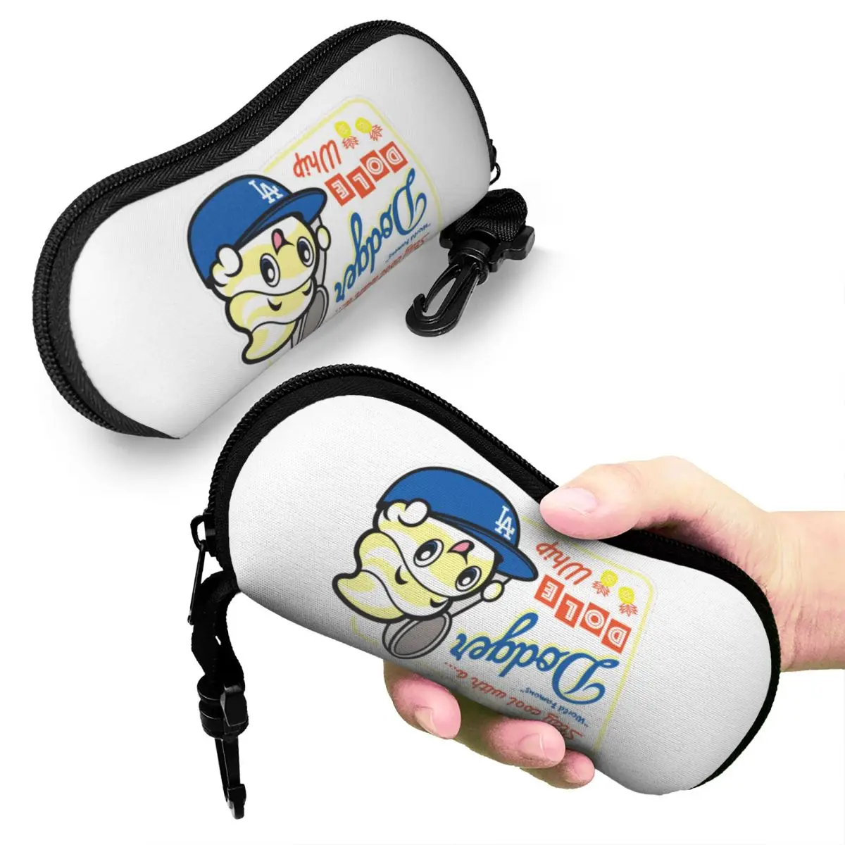 

World Famous Dodger Dole Whip Shell Glasses Case Protective Sunglasses Box Women Men Soft Eyeglass Bag Pouch