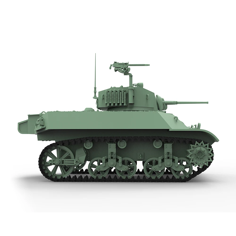 SSMODEL 1/144 군사 모델 키트, 미국 M3A3 스튜어트 라이트 탱크, 2 차 대전 게임, SS506