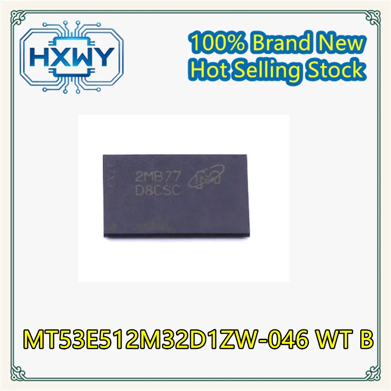(1/3 pcs) MT53E512M32D1ZW-046 WT:B   D8CSC  BGA package  Integrated circuit  Best-seller  In stock ready for immediate dispatch