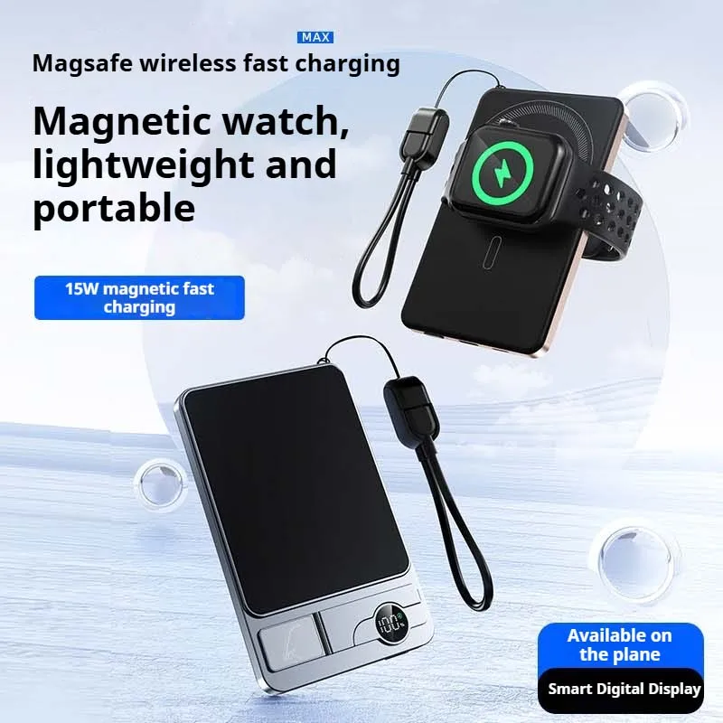 

20000mAh Ultra Slim Power Bank for MagSafe Magnetic Wireless 20W Fast Charging Portable Battery For IPhone iWatch