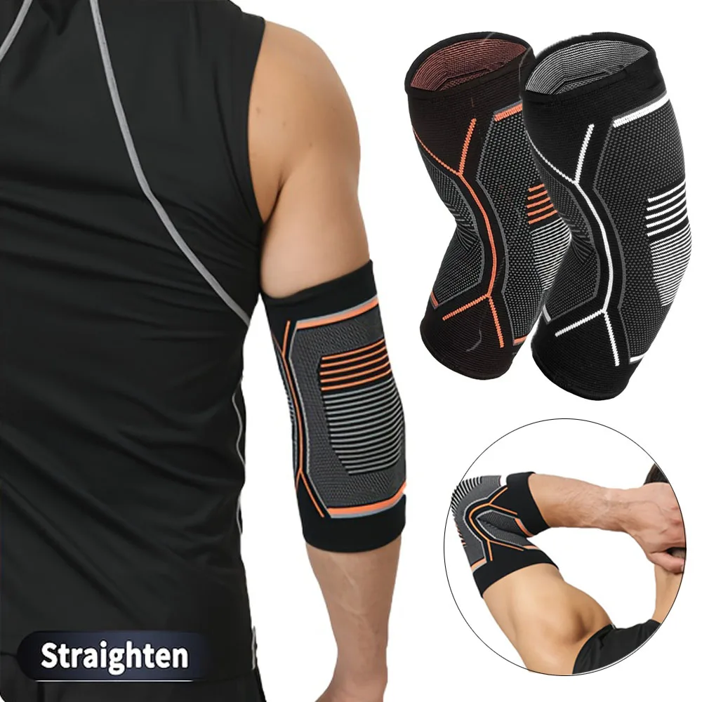 1pc Elbow Brace Compression Sleeve - Instant Arm Support Elbow Sleeve for Tendonitis, Golfers Elbow, Tennis Elbow, and Workout