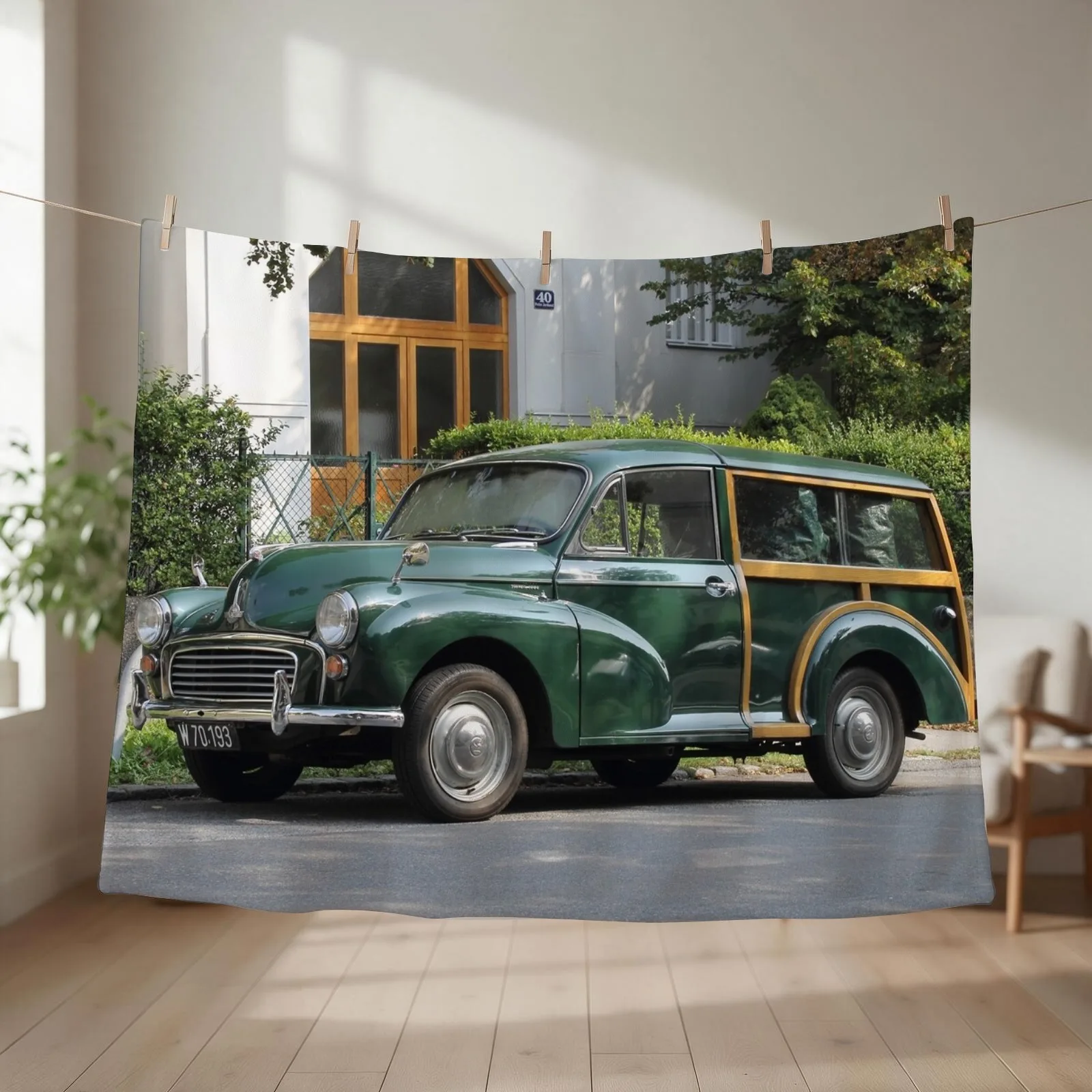 Morris Minor 1000 Traveller Throw Blanket Soft Big Luxury Designer Stuffeds For Baby Blankets