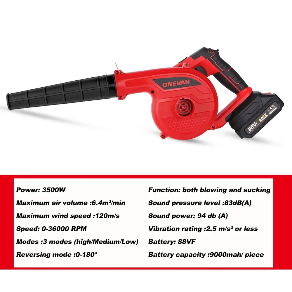 36000RPM Cordless Electric Air Blower 3 Modes Wireless Blower Air Blower Cleaning Sweeper Garden Tool For Makita 18V Battery