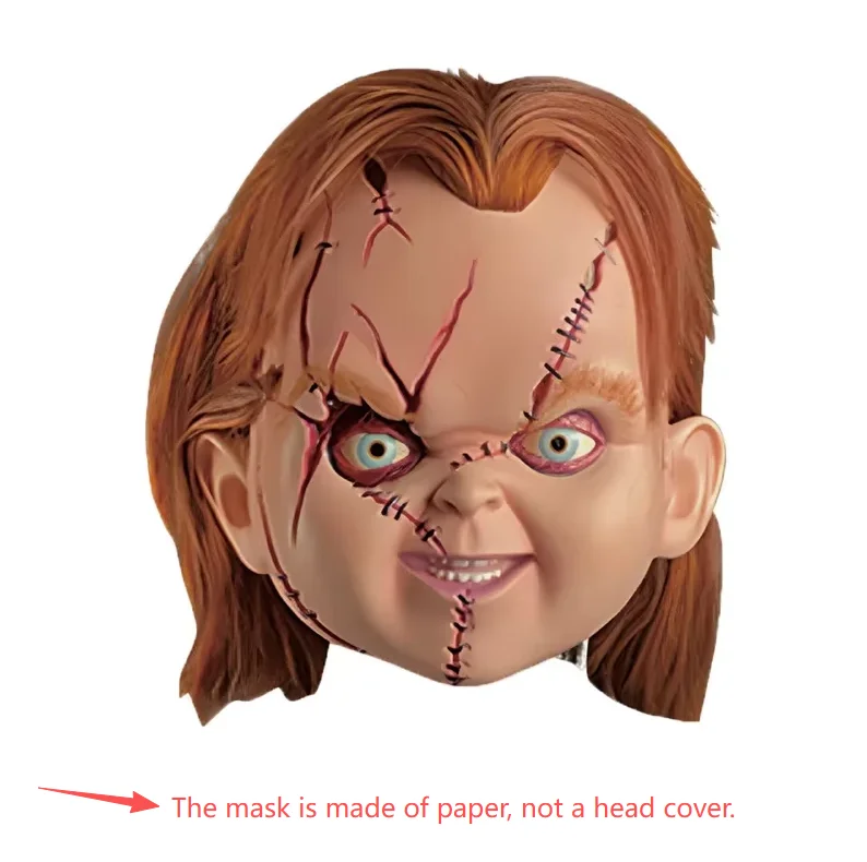 CyAnime Chucky Role Dress Scary Child is Play Chucky Cosplay Costume Cos Masks Jumpsuits Halloween Clothing For Men Women Party view 5