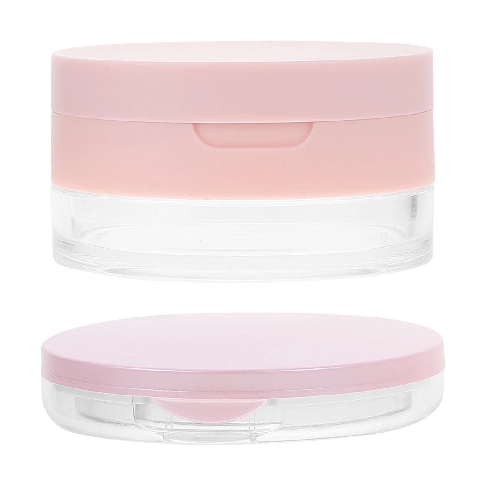 2 stuks losse poedercontainers 20g lichaamspoederdoos spiegel elastisch net compact lege foundationkoffer reizen