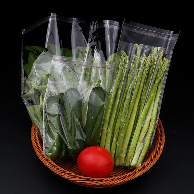 Multiple Size Clear Self-adhesive Cello Cellophane Bag 200PCS Self Sealing Small Plastic Bags For Candy Packing Resealable Bag