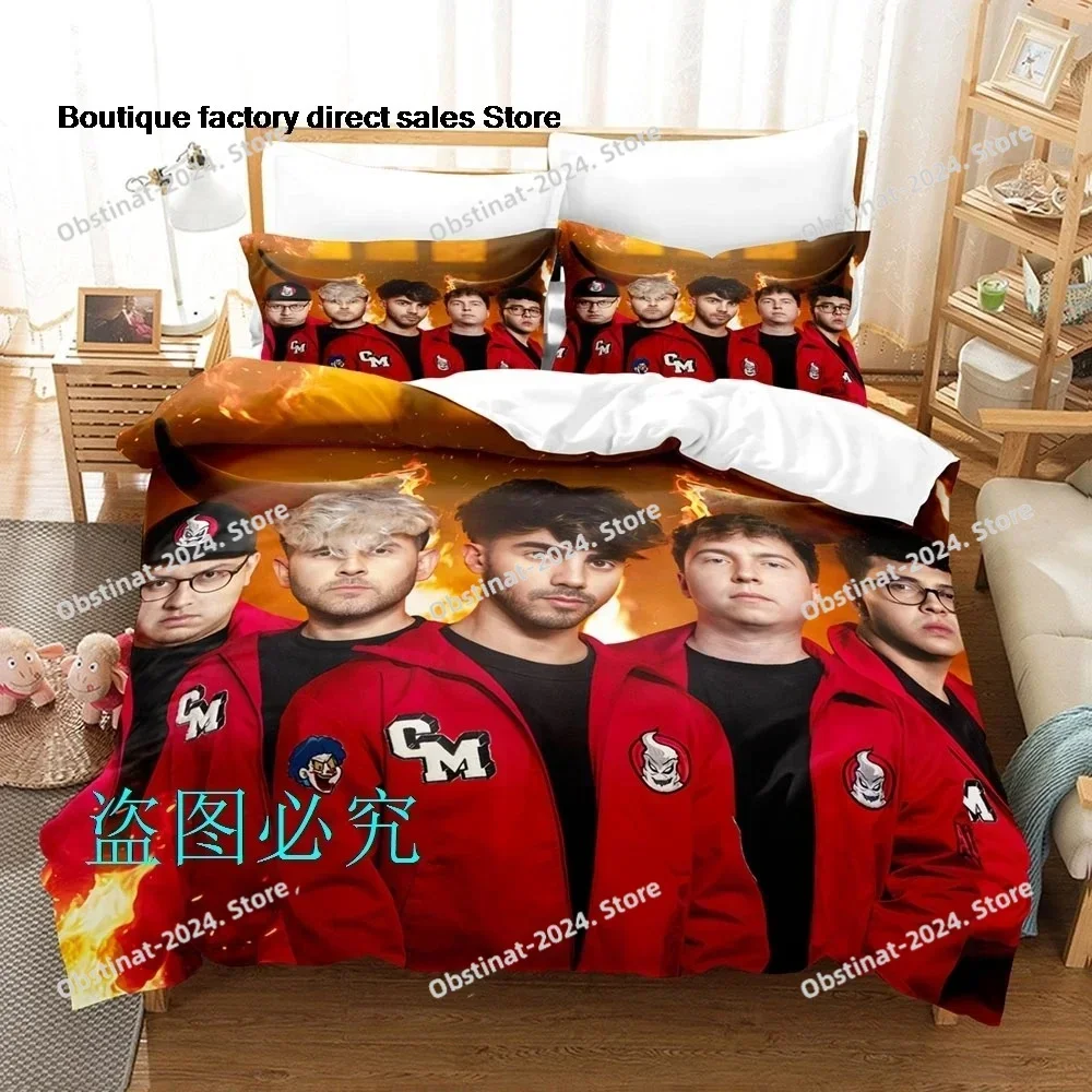 Single Twin Full Queen King Size Kids Bed Set CLUB MISTERIO Popular Spanish Podcast Edition Hip Hop bed s set Bedding Set1