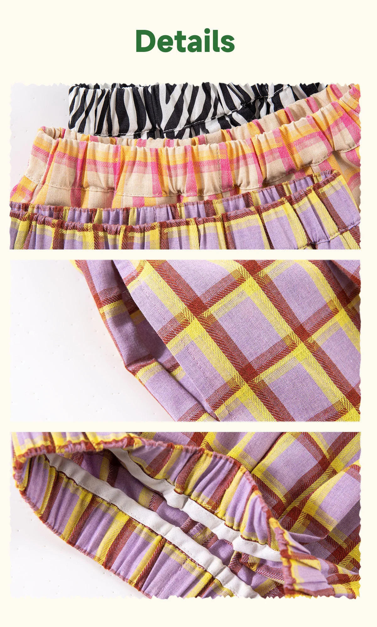 Amila 2026 Sommer-Kindershorts, energiegeladene, vielseitige Stile, Vintage-Kontrastfarbe, vielseitige, modische Freizeitshorts – Detail 8
