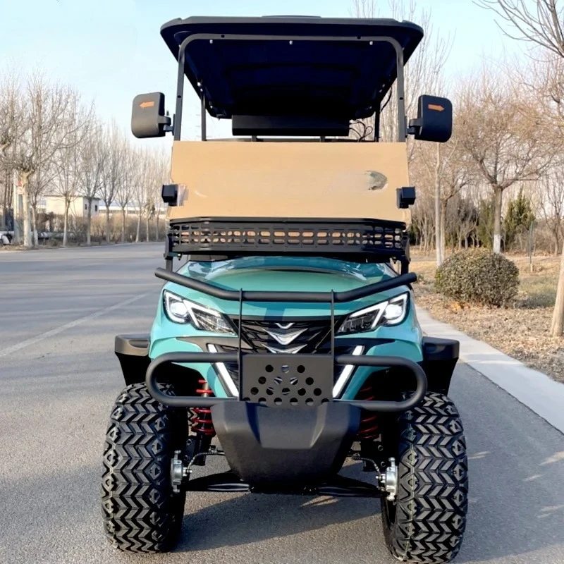 new Made in China LoPrice 2 4 Seater 48/60V Battery Off-Road Hunting Cart Street Legal City EV Luxury Electric Club Golf Cart
