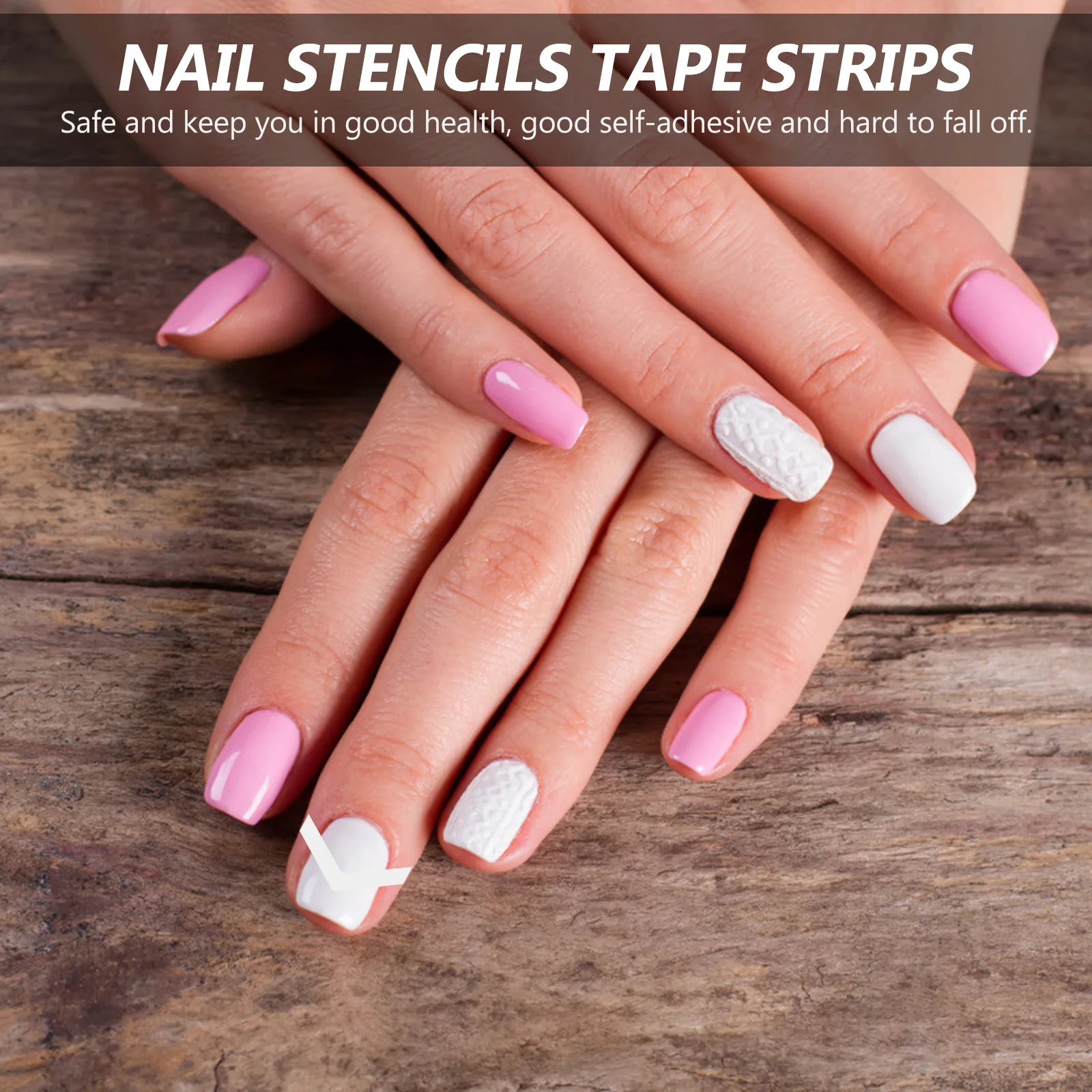 50 Sheets Nail Guide Stickers French Manicure Strips Durable Self-Adhesive Nail Art Tool Natural Artificial Nails