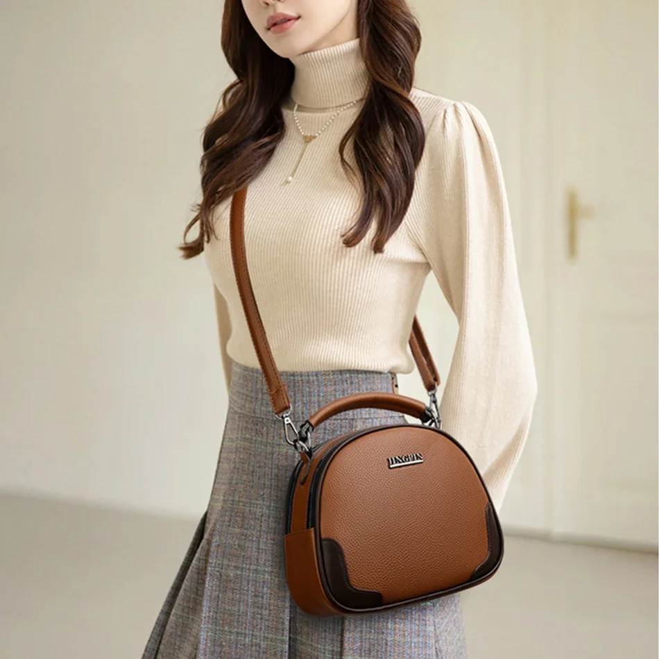 2023 Trendy High-quality Soft Leather Shoulder Crossbody Bags for Women Luxury Designer Ladies Purses and Handbags Messenger Bag