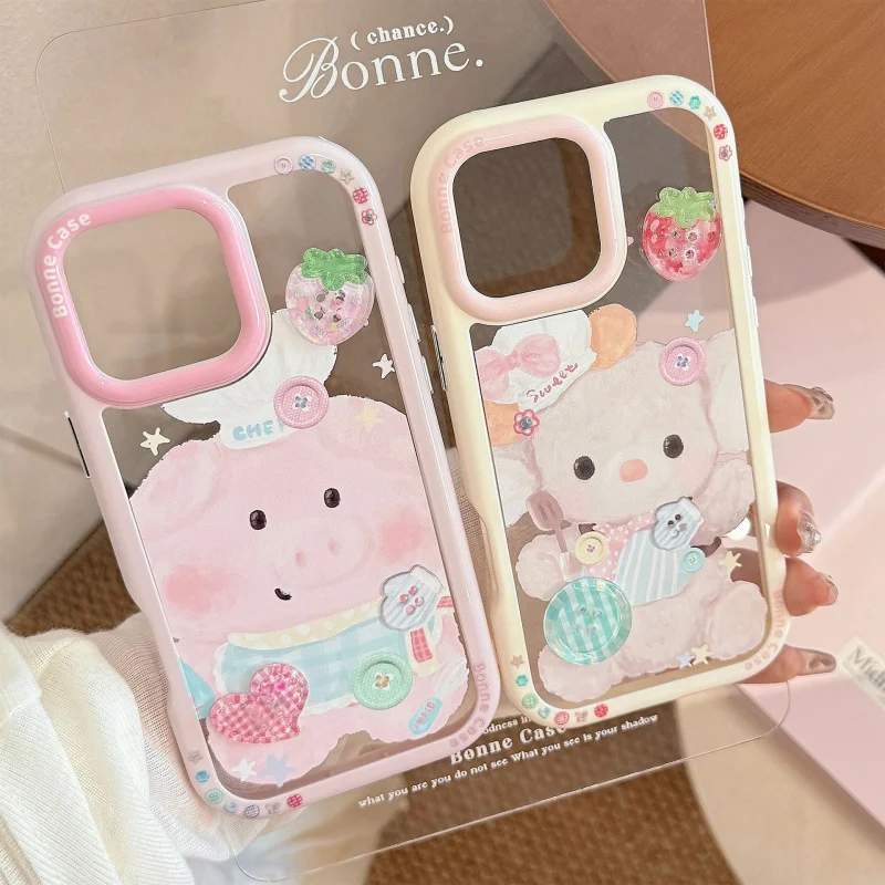 

3D Chef Small Animal SuitableiPhone16Apple15Phone case17ProMaxCartoon12Acrylic11