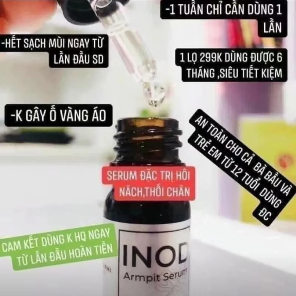 5/3/1pcs Soro de axila Inod Huyen Phi - elimina odor nas axilas Tri hoi nach, soro dac tri hoi nach hoi chan inod huyen phi 5ml