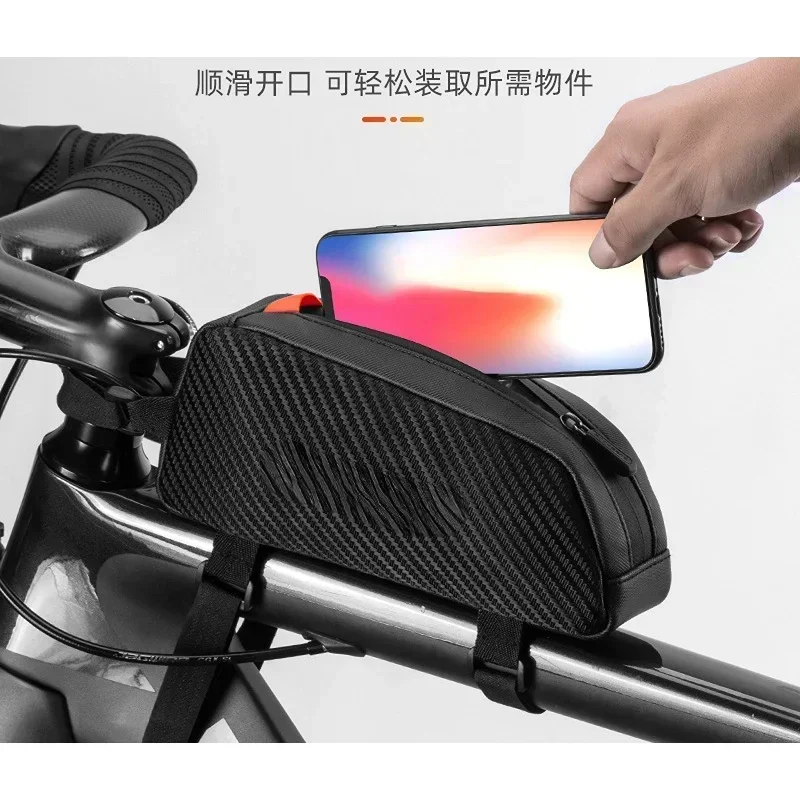 

2026Bicycle Bag Front Upper Pipe Bag Road Car Front Bag Mountain Bike Road Bike Travel Riding Equipment Accessories