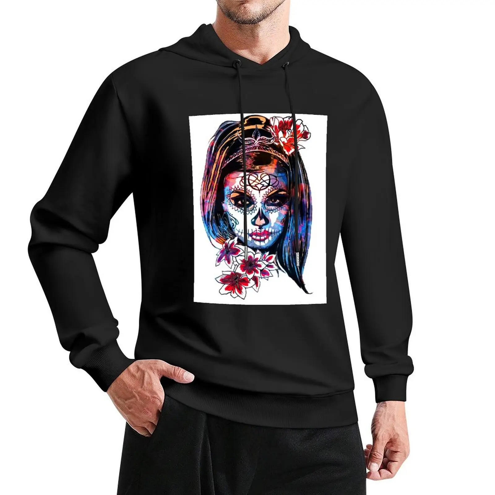 Multicoloured La Catrina Dia de los muertos Pullover Hoodie hooded shirt autumn clothes winter clothes designer hoodies