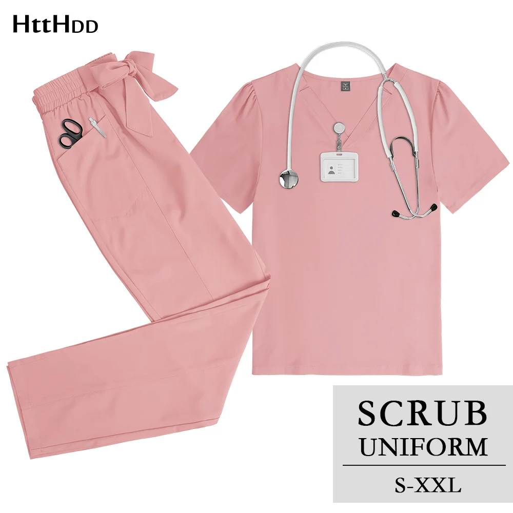 

Scrub Straight Pants Nurses Uniform Sets Medical Scrubs High-quality Hospital Nursing Medical Accessories Clinic Beauty Uniforms