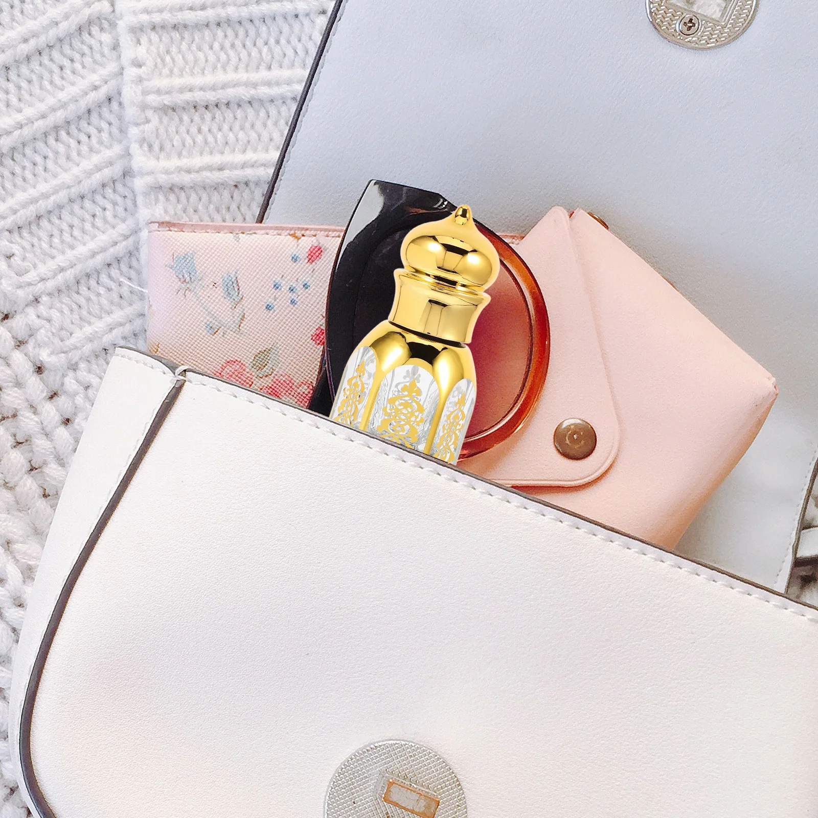 

2 Pcs Essential Oil Bottling Bottle Fragrance Roller Bottles Perfume Empty Glass Holder Travel