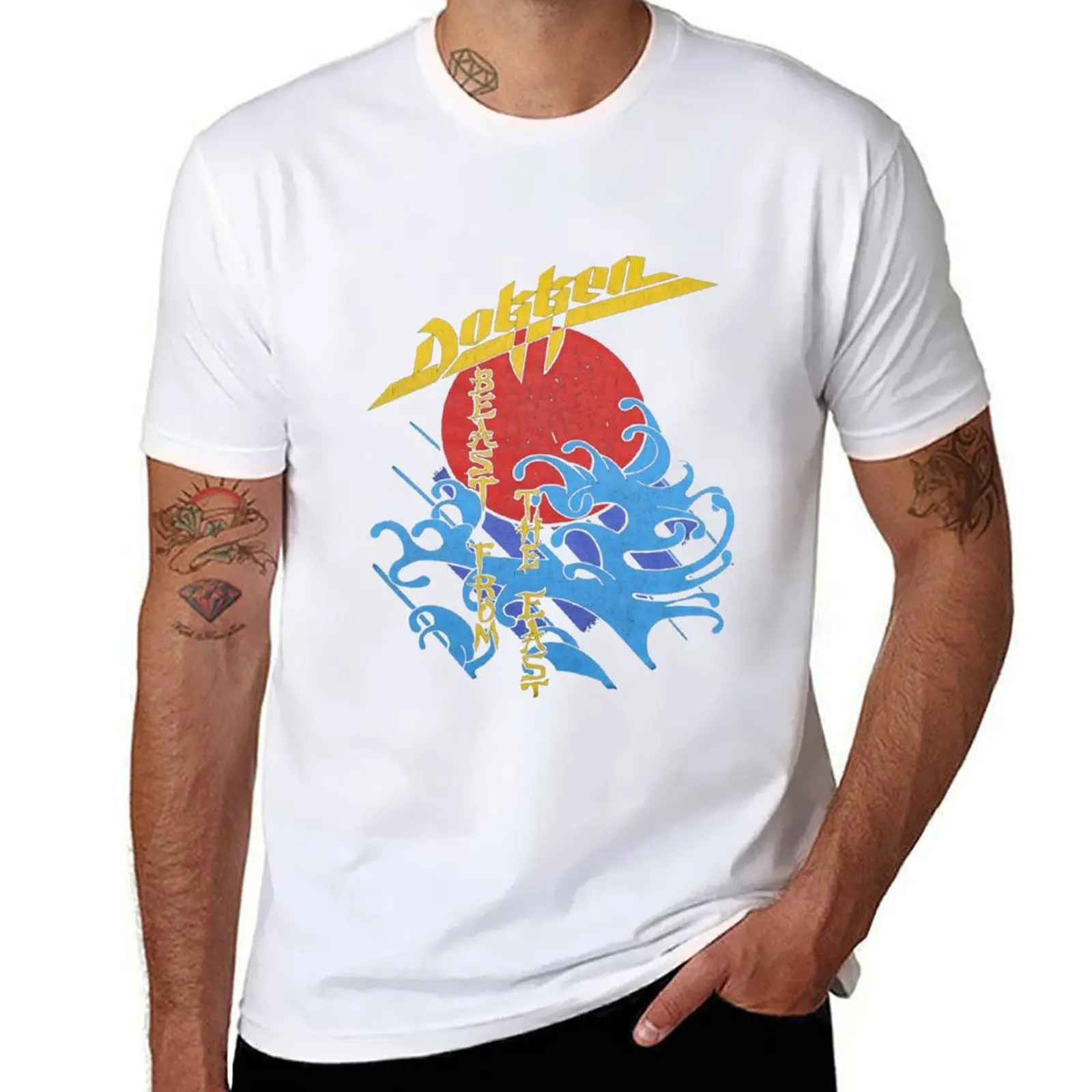 

DOKKEN - BAND T-Shirt anime t shirts oversize cotton t shirt man t shirts for man cotton funny T-Shirt