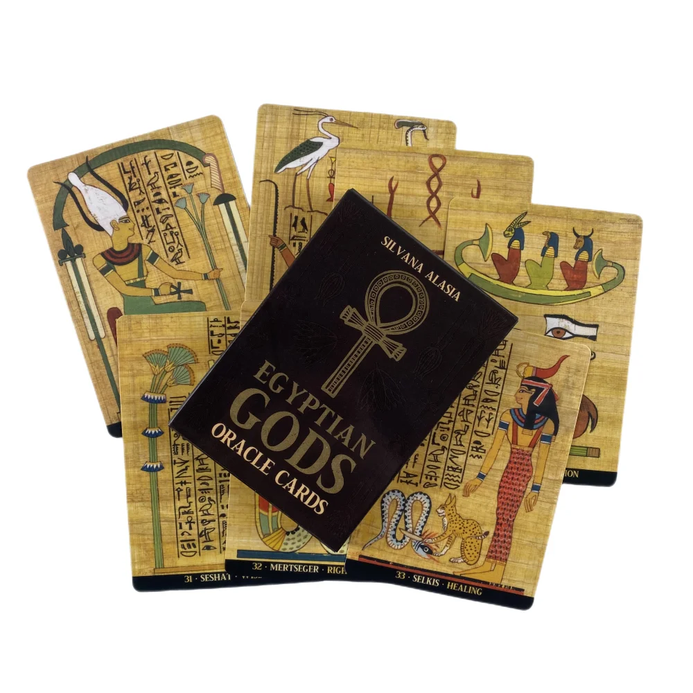 Egyptian Gods Oracle Cards A 36 English Divination Edition Deck Borad Games