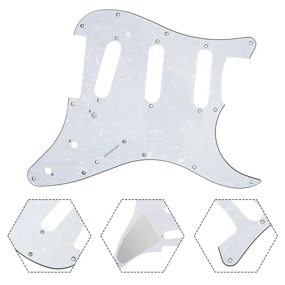 11 Hole Colorful Celluloid Guitar Pickguard Scratch Plate For Strat- Guitars SSS Musical Instrument Electric-Guitar Pickguard