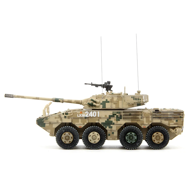 Fine 1/72 Chinese 11 wheeled assault armored vehicle model  Desert digital camouflage  Finished product collection model