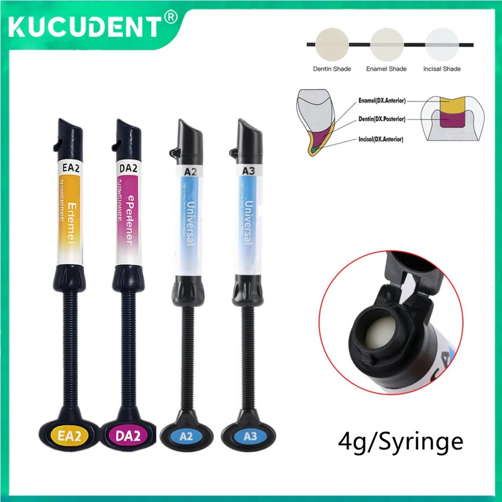 

Dental Composite Resin Nano Hybrid Curing Light Glue Universal Bonding Enamel Dentin Restoration Filling Materials Resin A2 A3