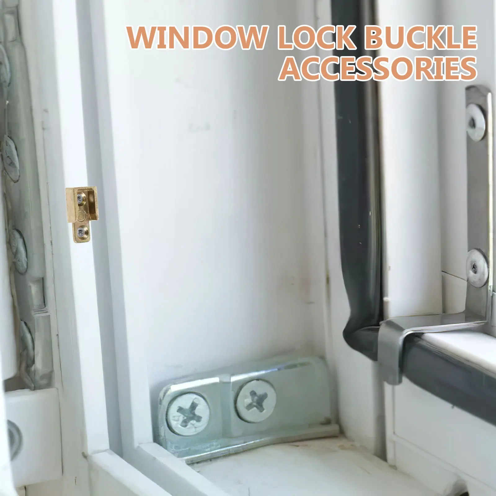 

Keeper Replacement Sliding Latch Strike Part Durable Security Device Smooth Operation Universal Fit Locking Mechanism